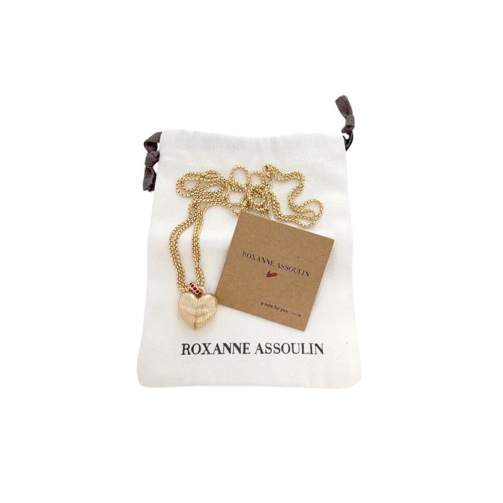 ROXANNE ASSOULIN The Textured Heart Necklace - Picture 8 of 10